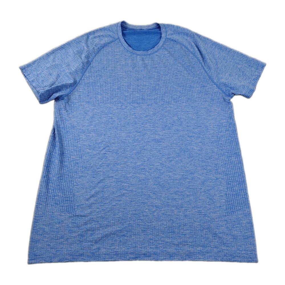 Lululemon Metal Vent Tech 2.0 Shirt Mens XL Blue Short Sleeve Stretch Athleisure